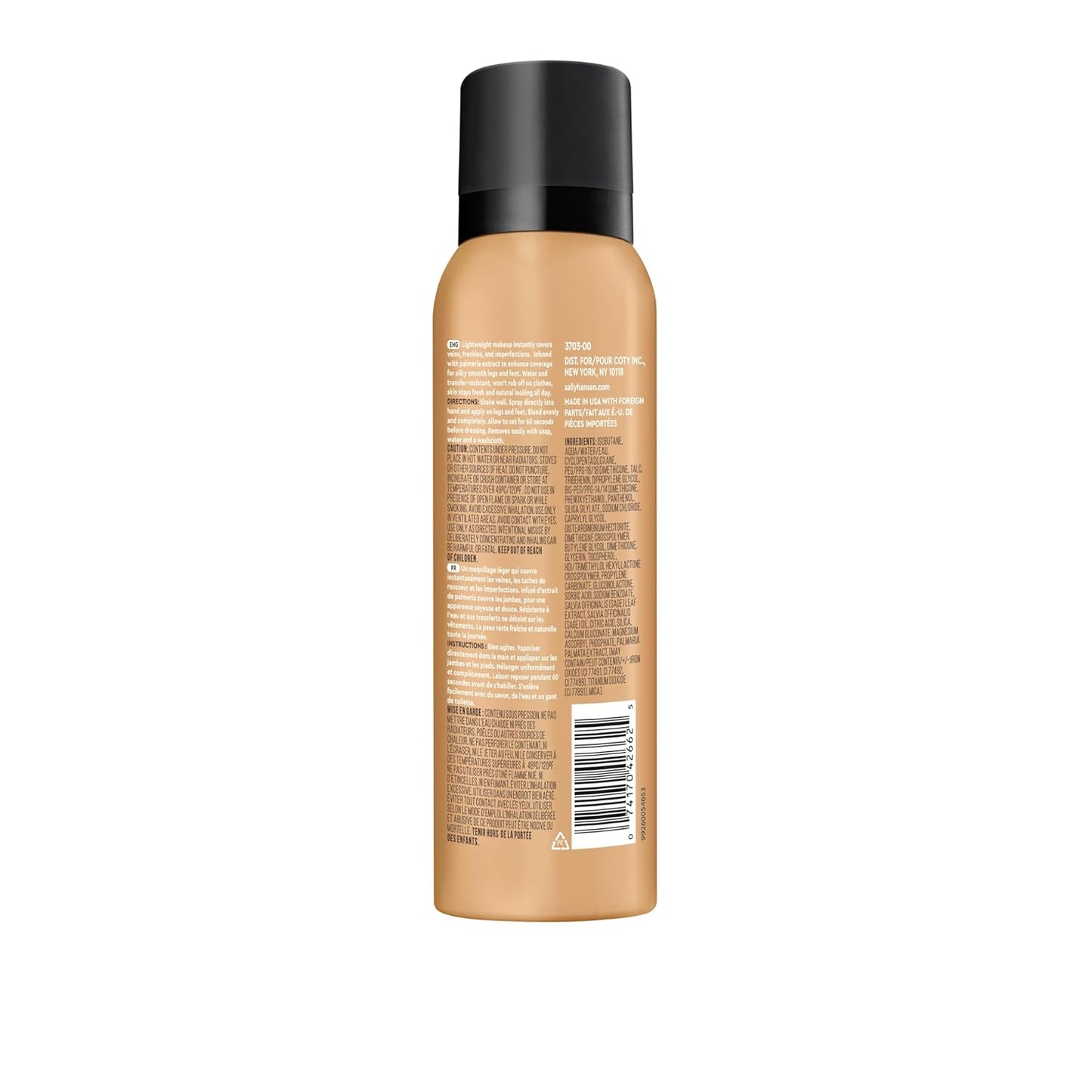 Sally Hansen Airbrush Legs, Leg Makeup Lotion, Deep 4 Oz, Pack of 2