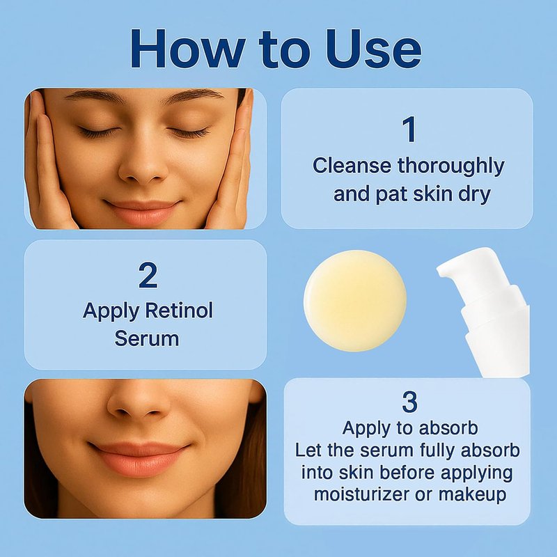 Retinol Face Serum - Hydrating Formula with Witch Hazel, Jojoba Oil & Aloe Vera | 1 FL OZ / 30ML