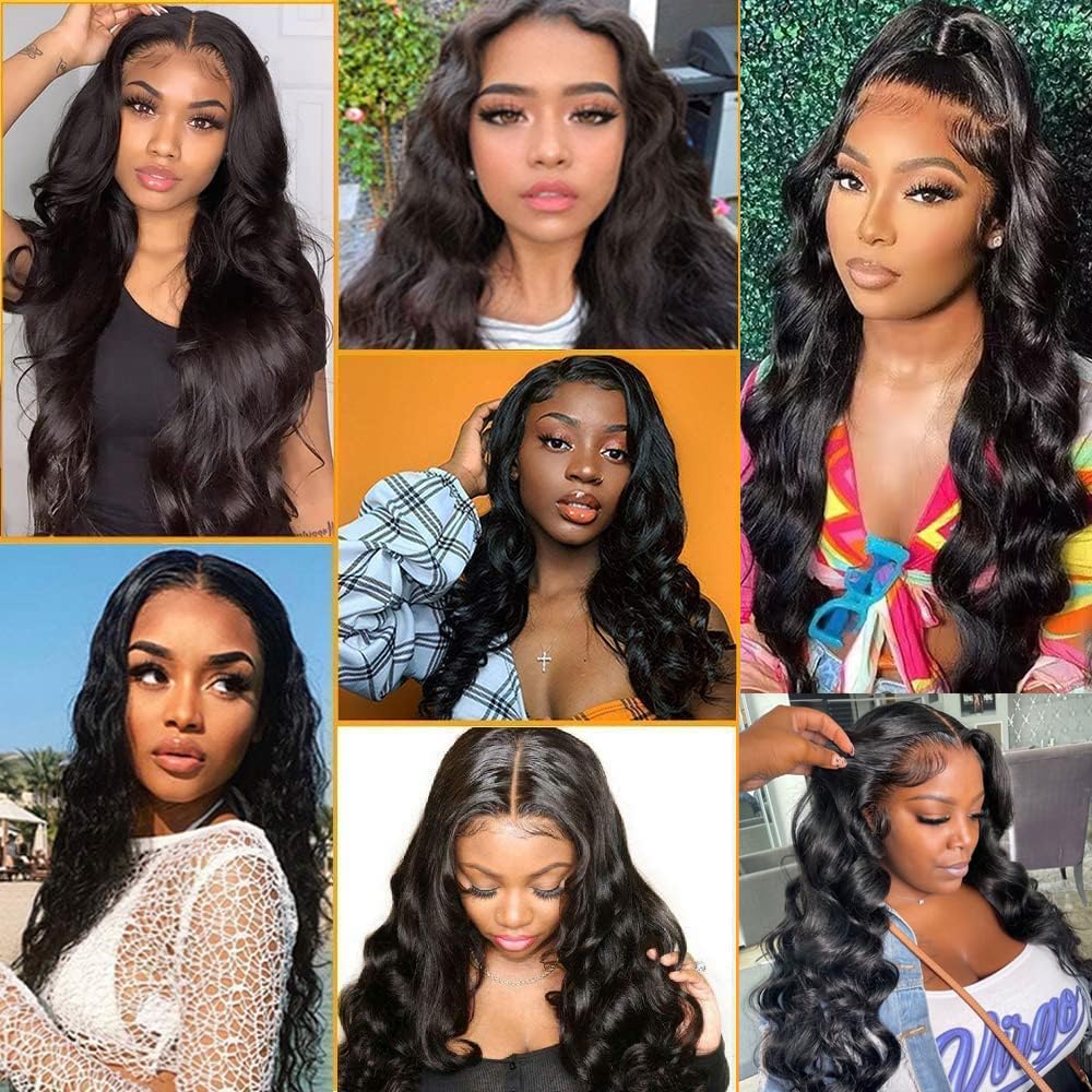 QTHAIR 16A 3 Bundles Brazilian Body Wave Virgin Hair 20" 20" 22" Natual Color 300g 100% Unprocessed Brazilian Human Hair Body Wave