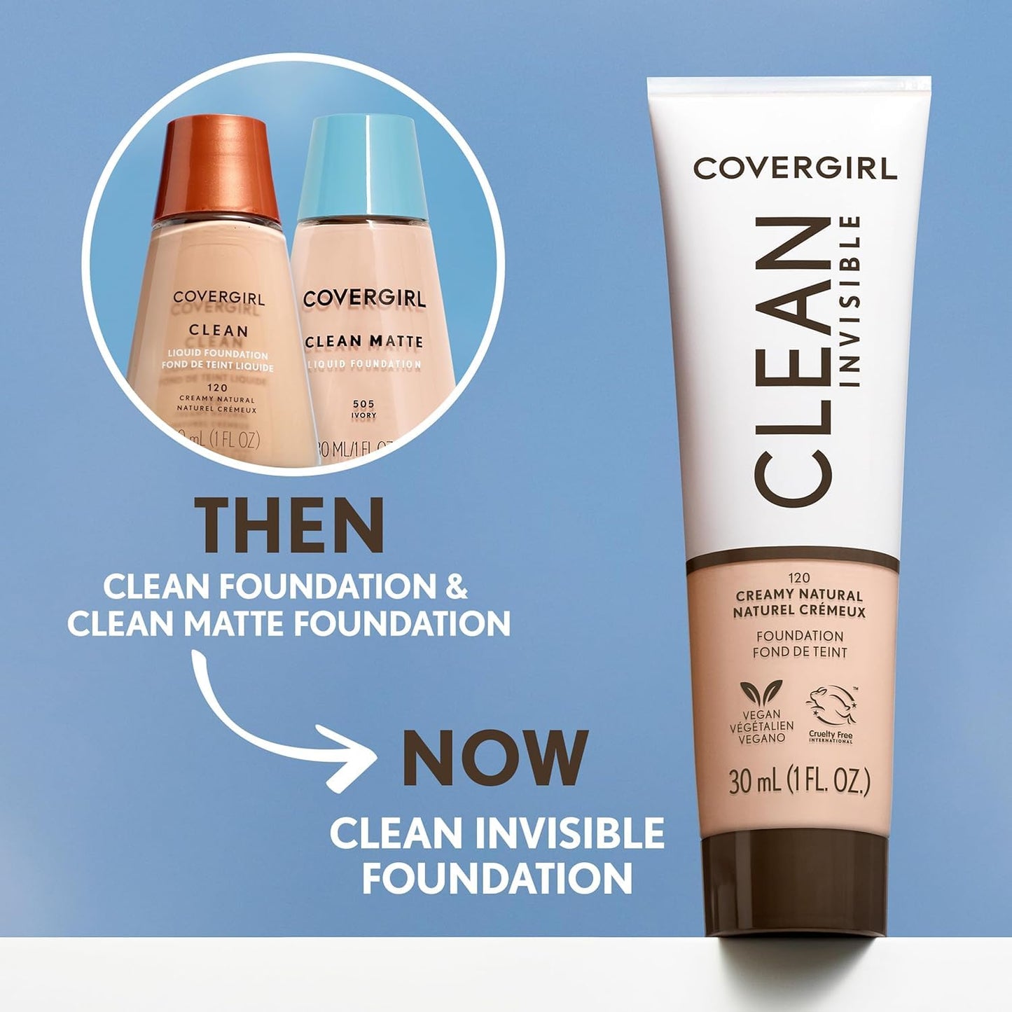 COVERGIRL Clean Normal Skin Foundation,1 Fl Oz (packaging may vary)