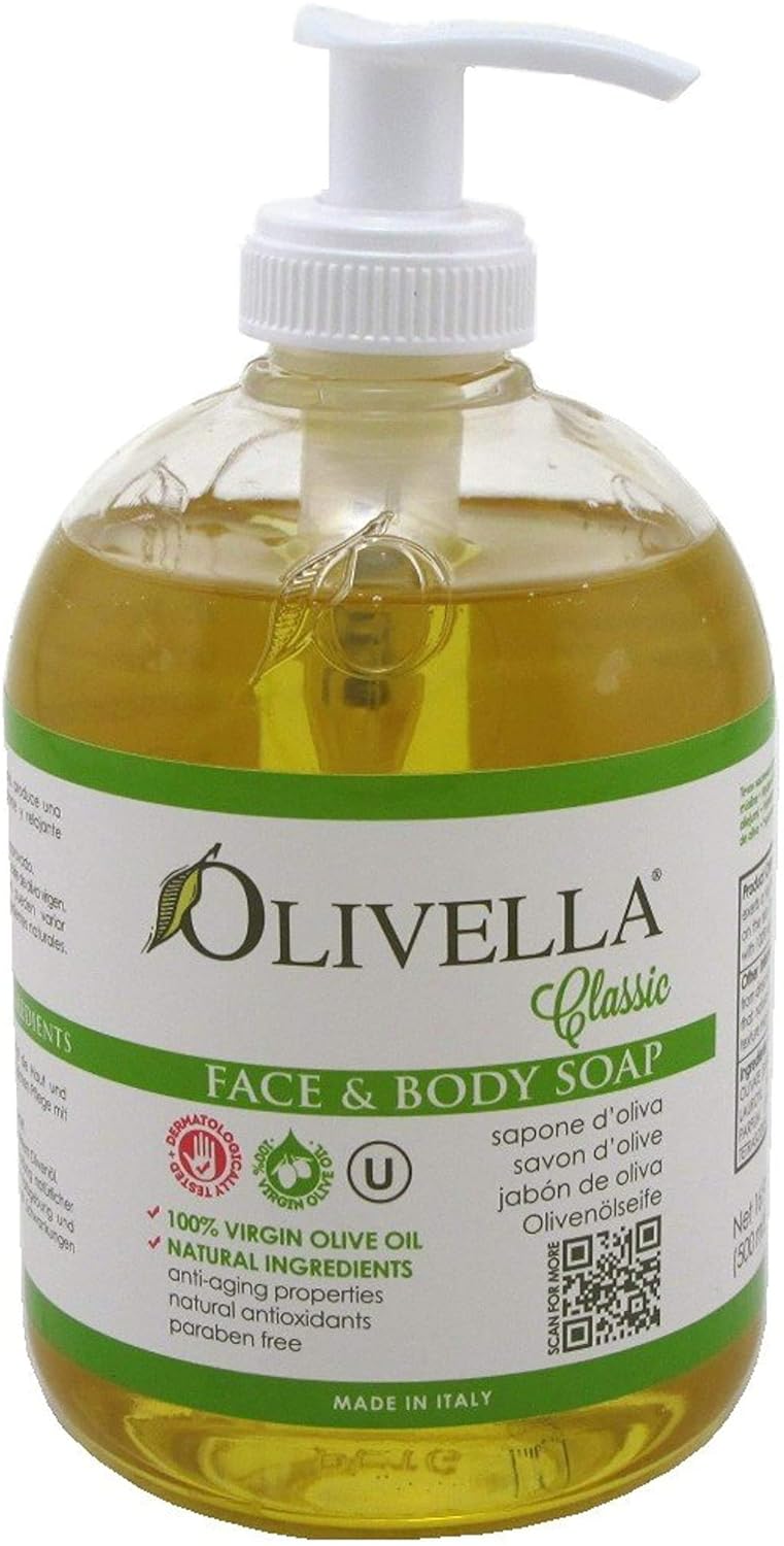 Olivella Face & Body Soap Bath Soaps 16.9 oz (Pack of 2)