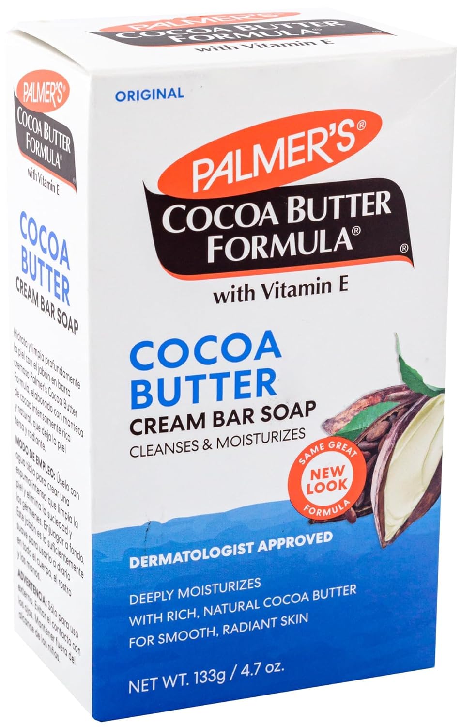 Palmer's Cocoa Butter Formula with Vitamin E, Daily Skin Therapy Cream Soap 3.5 oz (Pack of 6)