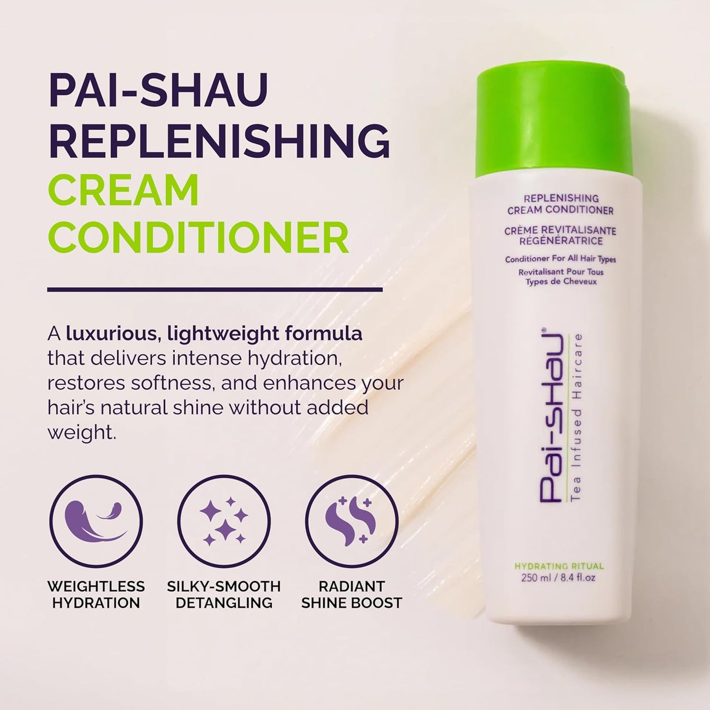 Pai-Shau Replenishing Cleanser - Hydrating Shampoo for All Hair Types - 250ml