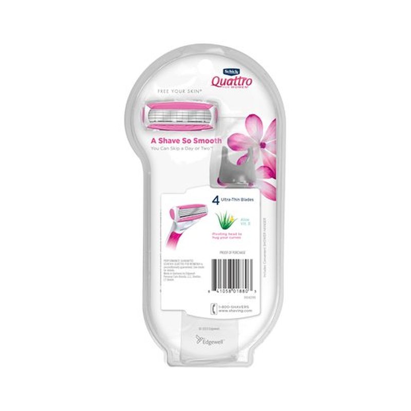 Schick Quattro For Women, Womens Razor Value Pack, Including 1 Razor Handle and 5 Razor Refills (Pack of 2)