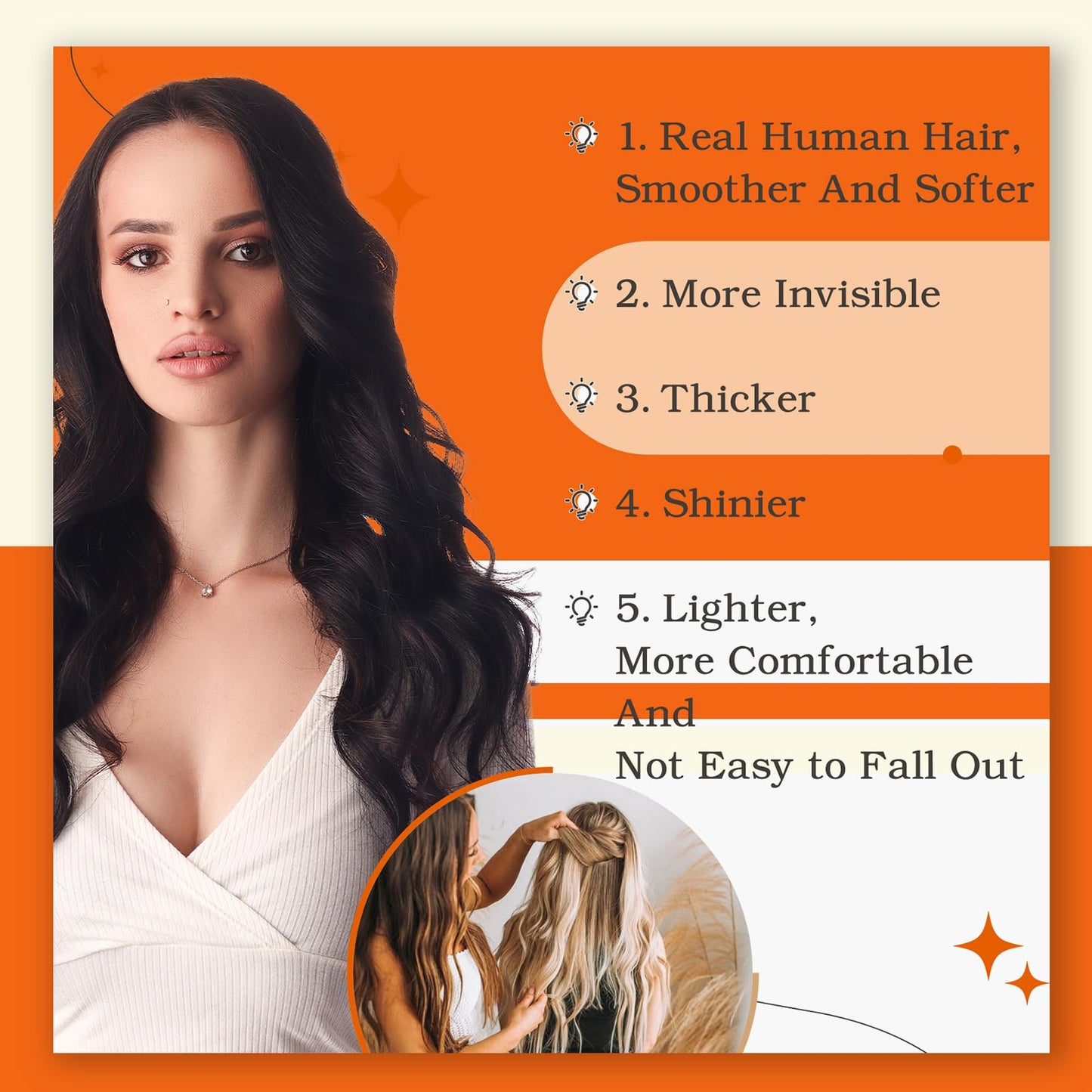 Full Shine Seamless Tape in Real Hair Extensions Color 1 Jet Black Double Sided Tape in Hair Extensions Human Hair 12 Inch Short Hair Cut Layered Hair Style 30G 20Pcs Adhesive Tape ins Thick End