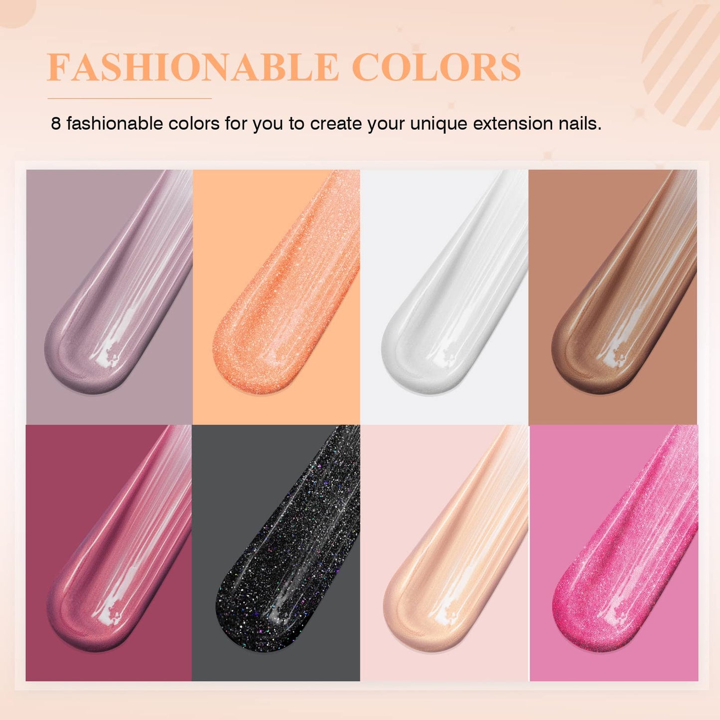 SAVILAND Poly Gel Nail Kit - 6 Colors Polygel Nail Kit with U V Light Purple Pink Nails Extension Gel with Slip Solution Nail Tools All-in-1 Manicure Starter Kit for Home DIY Set