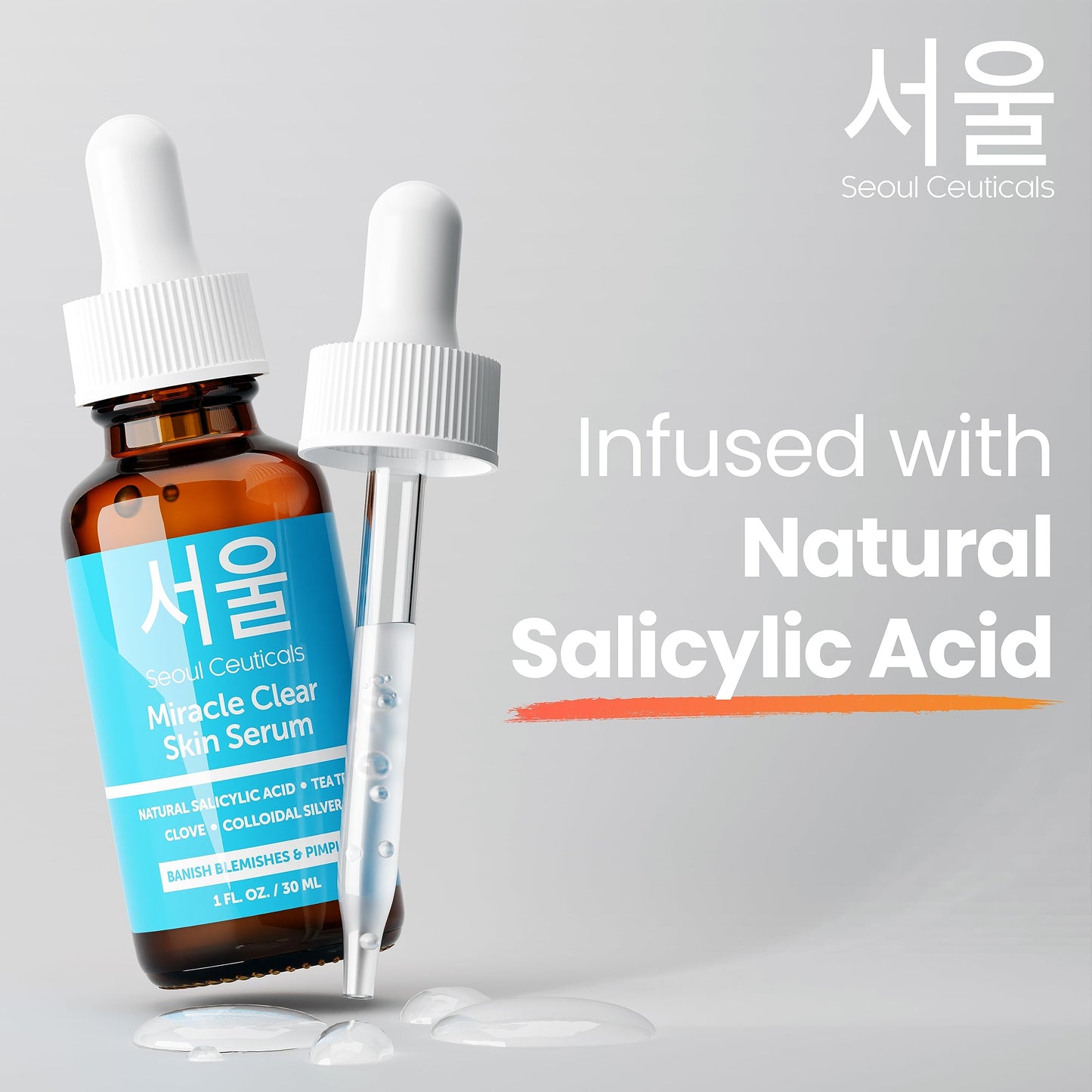 Zombie Acne Kit - Korean Skin Care Treatment for Acne Prone Skin - Rapid Action Salicylic Acid, Tea Tree & Clove For Even Skin Tone