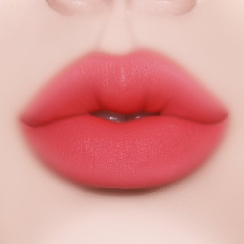 FORENCOS Bisou Velvet Lip Tint, Soft Easy Finger Smearing, High Pigmentation, Matte Finish, Non-Sticky, Smooth Coloring, Longwear (03 Cerise)