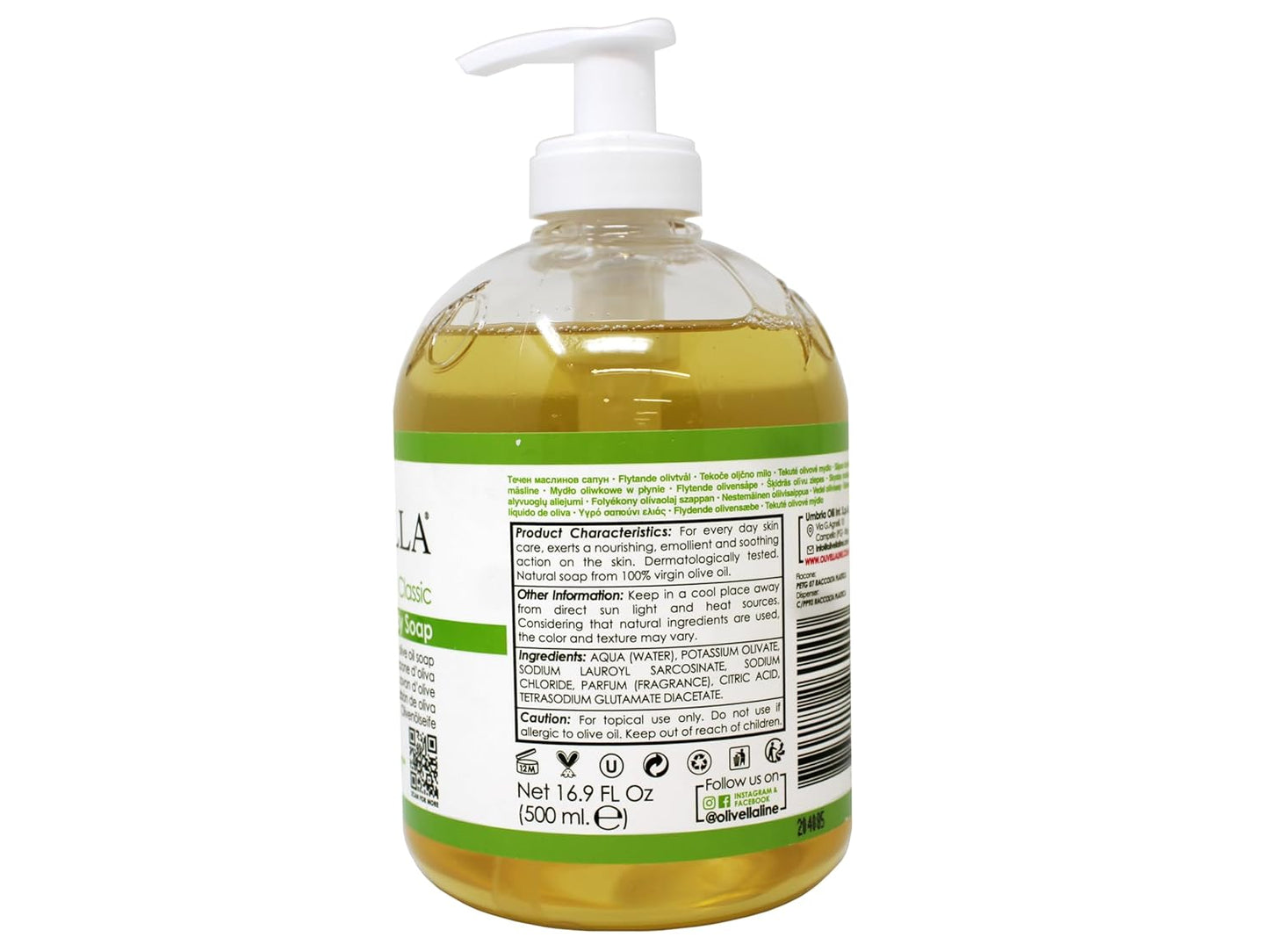 Olivella Face & Body Soap Bath Soaps 16.9 oz (Pack of 2)