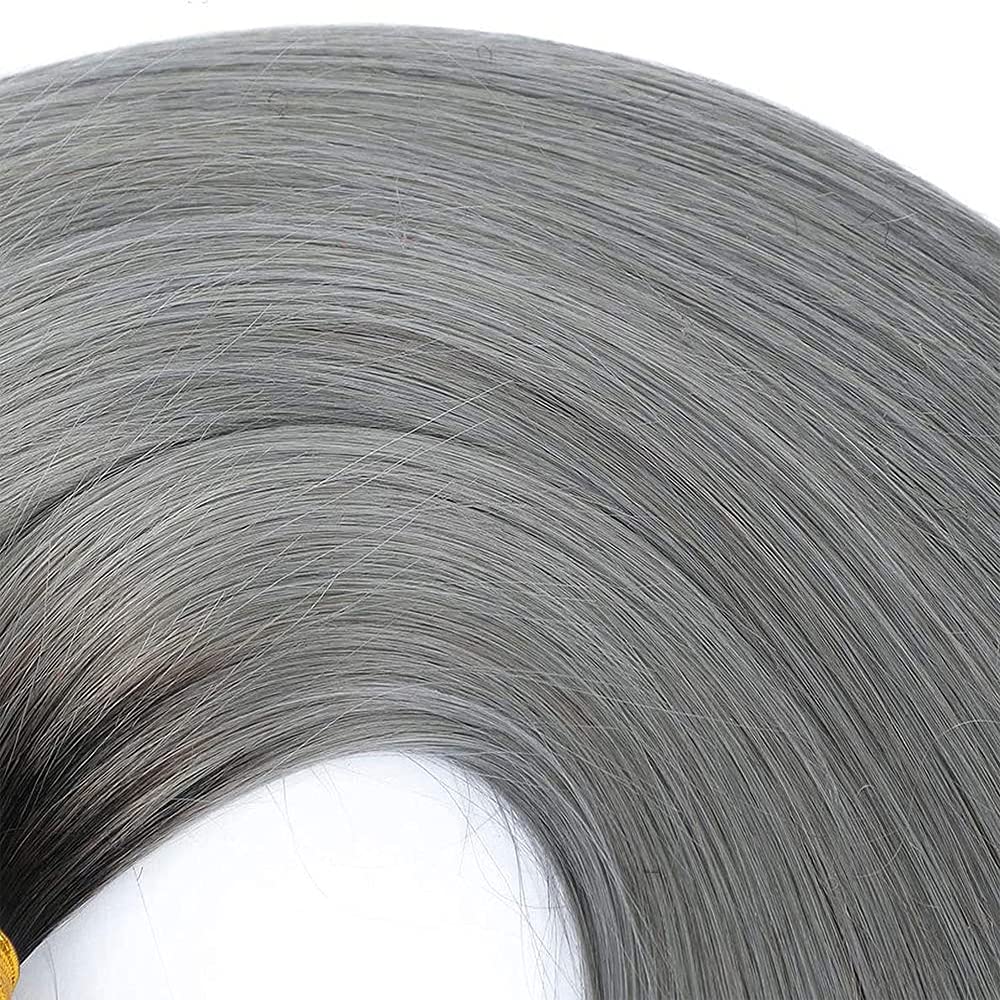 Gray Bundles Human Hair Ombre Straight Human Hair Bundles Brazilian Unprocessed Virgin Hair 3 Bundles 18 20 22 Inch Two Tone Silver Straight Bundles Hair Weave Dark Roots