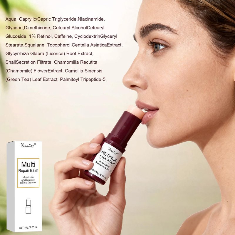 Retinol Firming Face Stick – Tightens and Firms Face, Neck & Jawline | All-Over Moisture & Brightening Stick for Eyes with Niacinamide, Caffeine & Snail Mucin | 0.35 oz