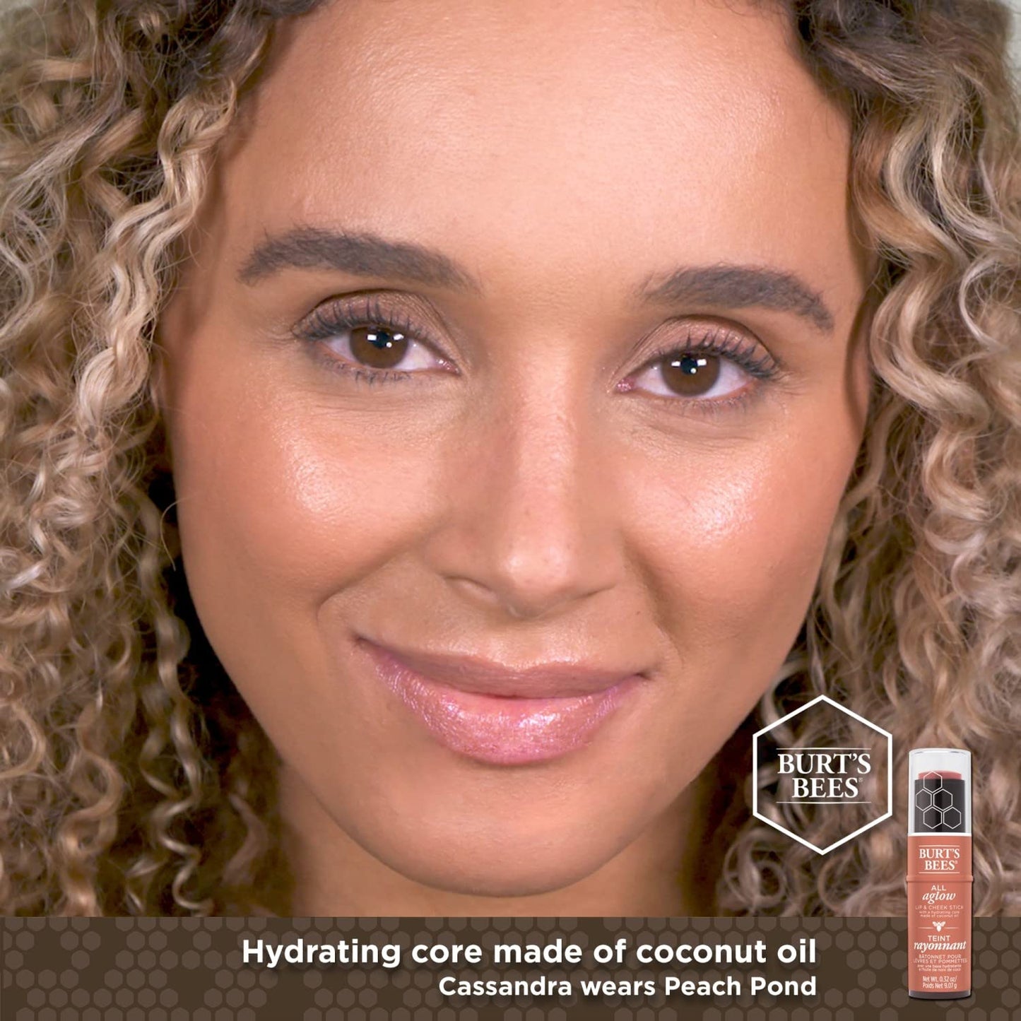 BURTS BEES Blush Bay All Aglow Lip & Cheek Stick, 0.32 OZ