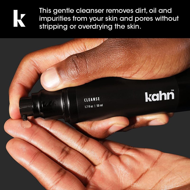 KAHN™ Face Cleanser for Men - Premium Mens Face Wash with Plant-Based Organic Ingredients