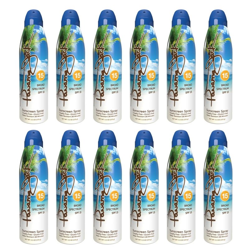 Panama Jack Continuous Spray Sunscreen, Spf 15, 5.5 Ounce