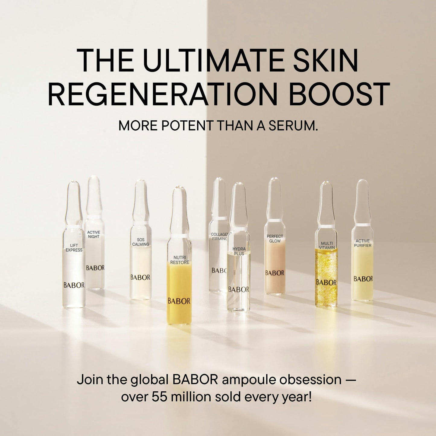 BABOR Nutri Restore Restorative Serum Ampoules for the Face, for Intensely Nourished and Healthy Skin, Vegan Formula, with Amino Acids and Argan Oil, Ampoule Concentrates, 7 x 2 ml