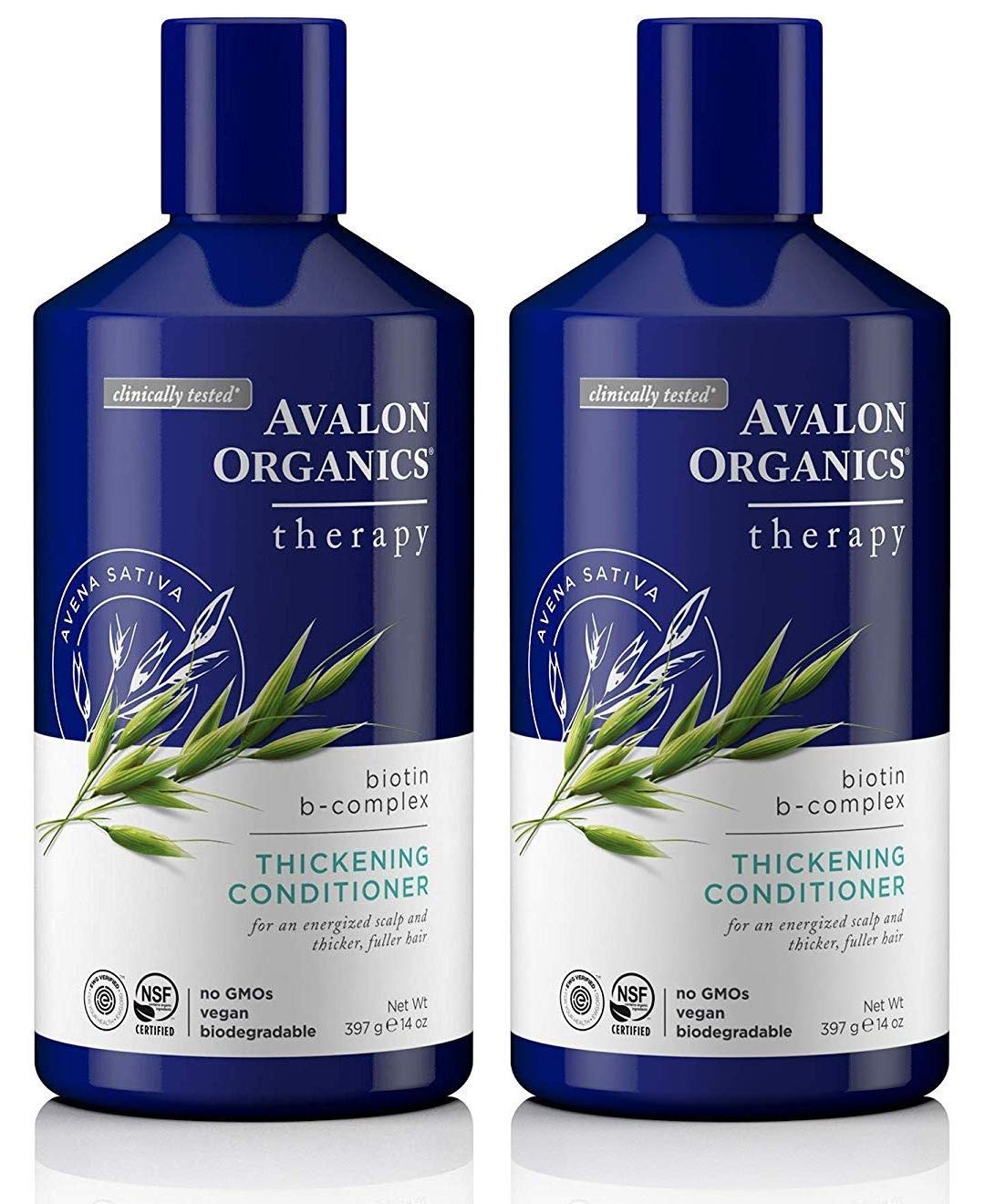 Avalon Organics - Complex Thickening Conditioner, Biotin B, 14 Oz (Pack of 2)
