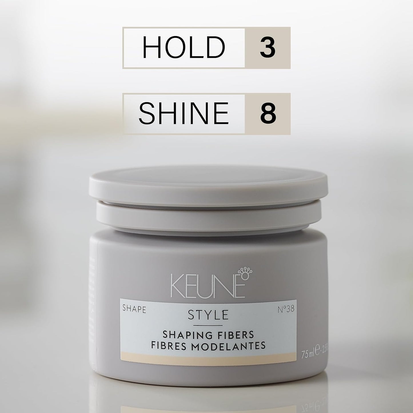 KEUNE Style Shaping Fibers Pomade, Flexible Hold & High Shine Styling Pomade, 4.2 Fl Oz