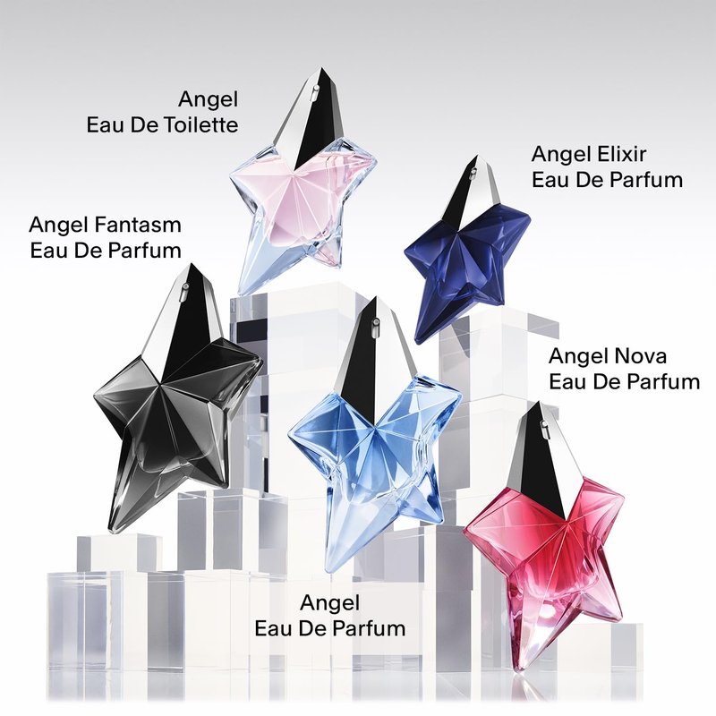 Mugler Angel Elixir - Eau de Parfum - Women's Perfume - Floral & Woody - With Sandalwood, Amber, and Vanilla - Long Lasting Fragrance - 1.6 Fl Oz