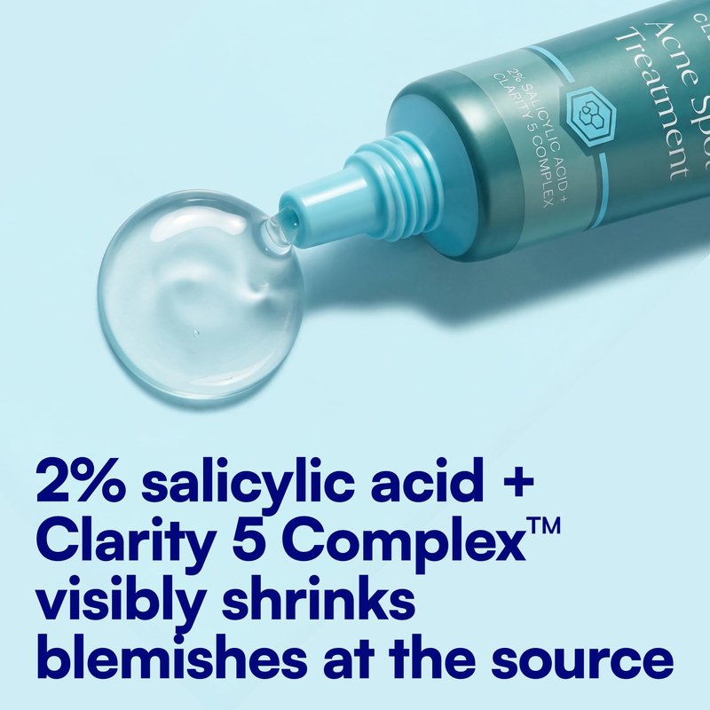 Bliss Clear Genius Acne Spot Treatment – Maximum Strength 2% Salicylic Acid Shrinks Blemishes – Clean, Vegan, Cruelty-Free, 0.5 Fl Oz