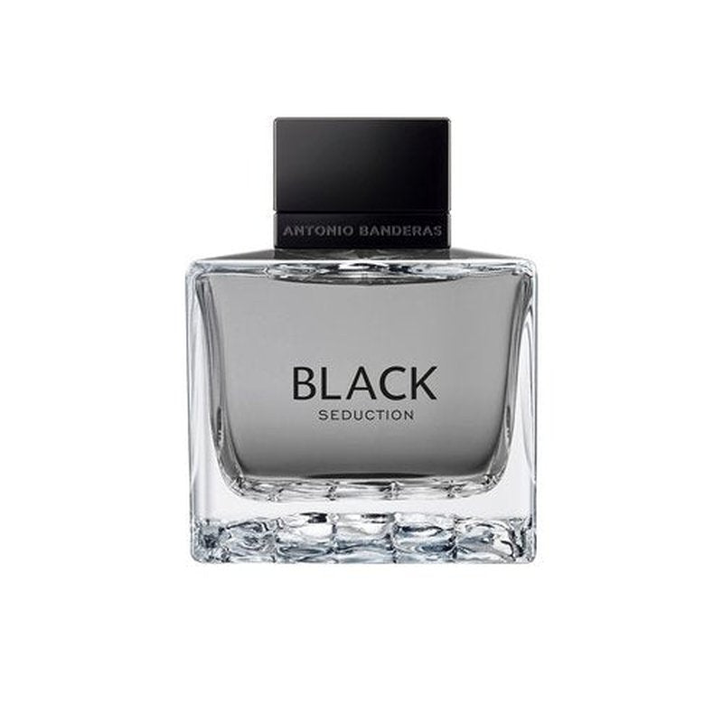 Banderas Antonio Perfumes - Black Seduction - Eau de Toilette Spray for Men - Long Lasting - Elegant, Masculine and Sexy Fragance - Amber Woody Scent- Ideal for Special Events - 3.4 Fl Oz
