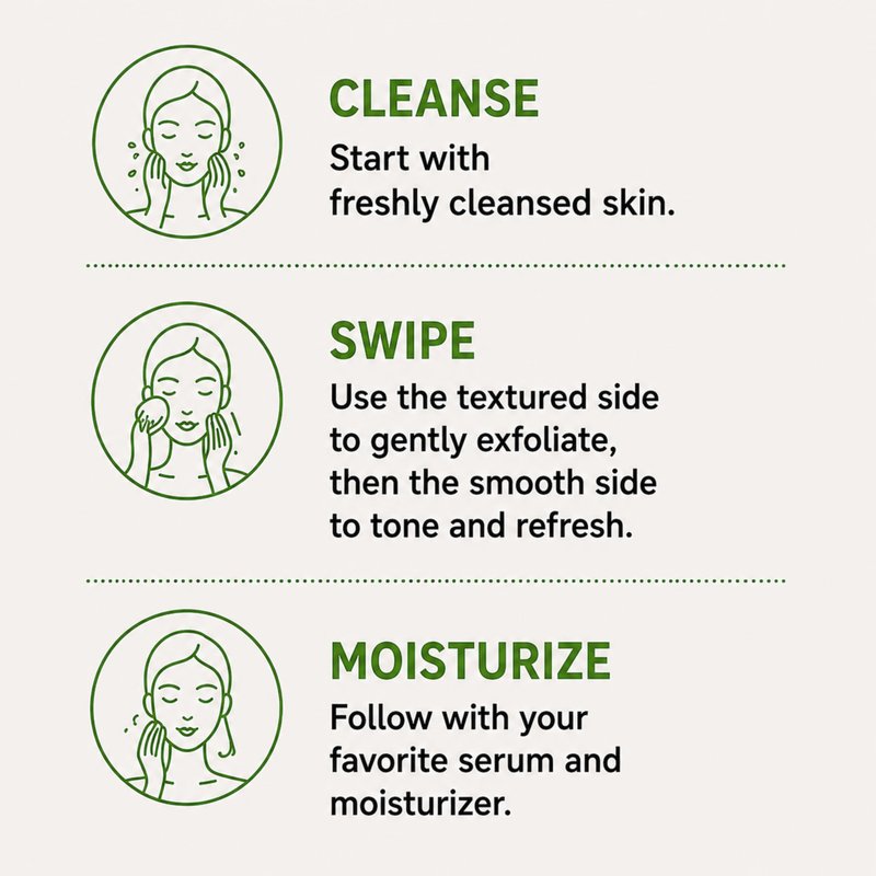 Global Beauty Care Clarifying Toner Pads - Face Toner Pads with Witch Hazel, Mandelic Acid & CICA, Dual Textured Exfoliating Facial Pads, Helps Refine Pores & Balance Skin, 120ct (3-Pack)
