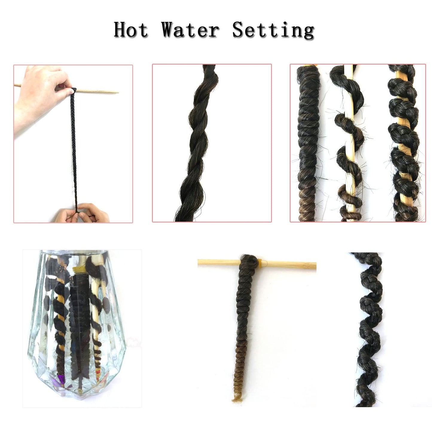 Pre Stretched Braiding Hair 26 Inch 8 Packs Professional Soft Yaki braiding Hair For Braids Hot Water Setting Synthetic Crochet Hair Extensions (26 Inch (Pack of 8), #1B/Bug)