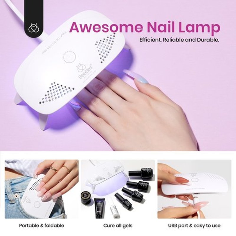 Beetles Poly Extension Gel Nail Kit Bubblegum Garden 23Pcs Chrome Powder Include, 12 Colors Poly Nail Gel Starter Kit All-In-1 Summer Nails Pink Green Blue Gel Polish for Nail Extension