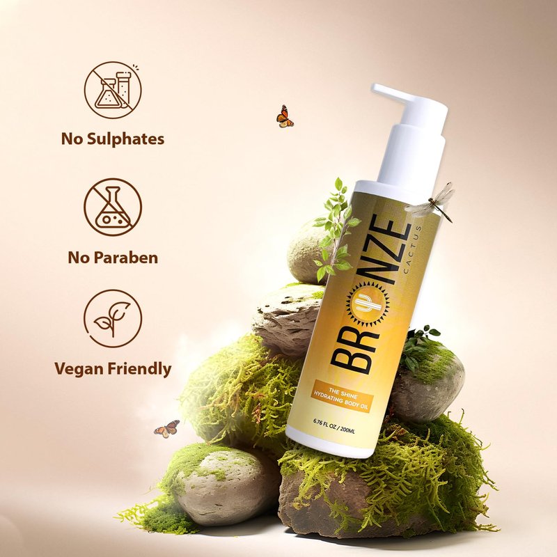 Daily Hydration Shine Body Oil - Deep Moisture & Radiant Glow | Lightweight, Non-Greasy Formula | 6.76 fl oz