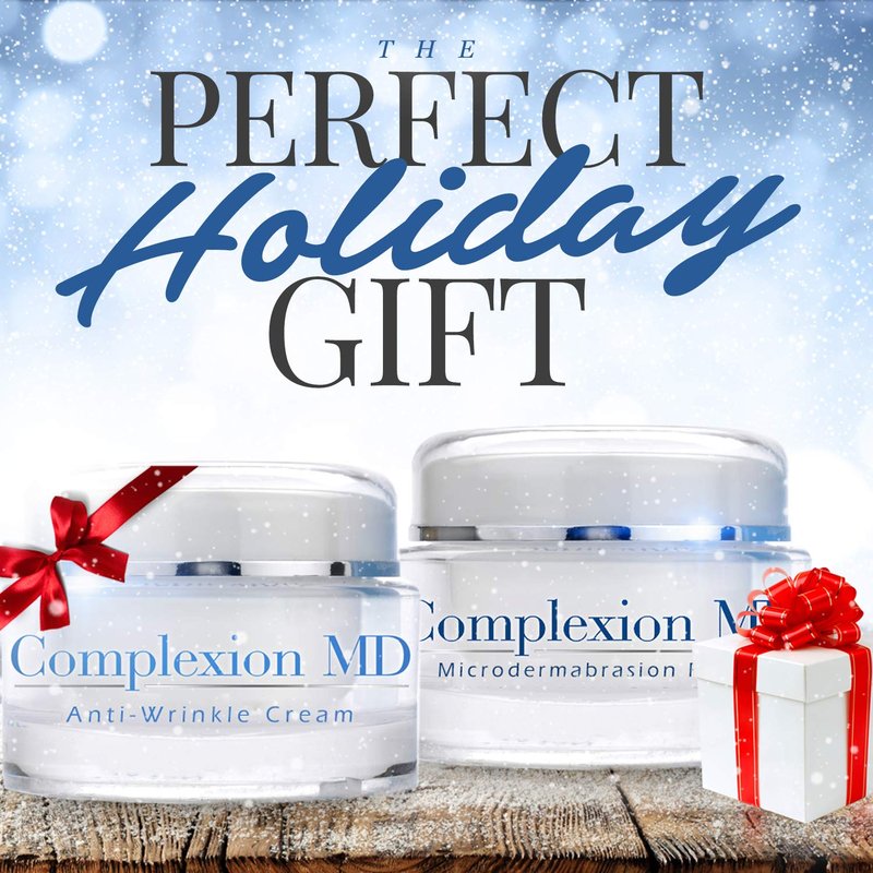 Complexion MD Anti Aging 2 Step Skin Care System (Bundle) - Microdermabrasion Scrub (1.69 oz) + Anti Wrinkle Cream (1 oz) - Reduce Fine Lines & Wrinkles - with Peptides & Hyaluronic Acid