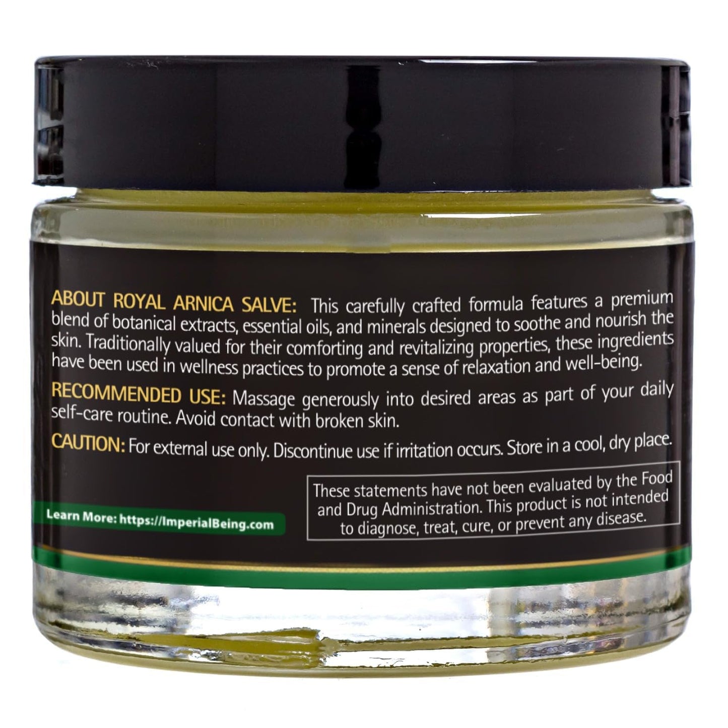 Royal Arnica Salve - Organic Bruise Care and Skin Recovery Balm, Natural Arnica Oil for Muscles, Joints, and Body Comfort, Botanical Massage Cream with Essential Oils, Herbal Relief Blend (2 oz)