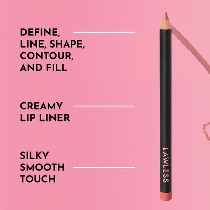 Lawless Women's Forget the Filler Definer Liner, True Love, Red, 0.04 Ounce (Pack of 1) (Velvet Peach, 0.04 Ounce (Pack of 1))