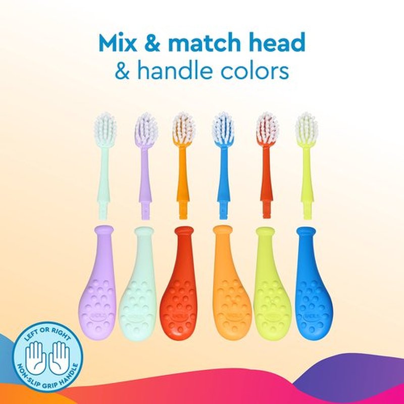 RADIUS Big Kidz Forever Brush Replaceable Head Toothbrush for Children, 6 Years and Up, BPA Free ADA Accepted for Growing Teeth and Gums - Right and Left Handed, Extra Soft