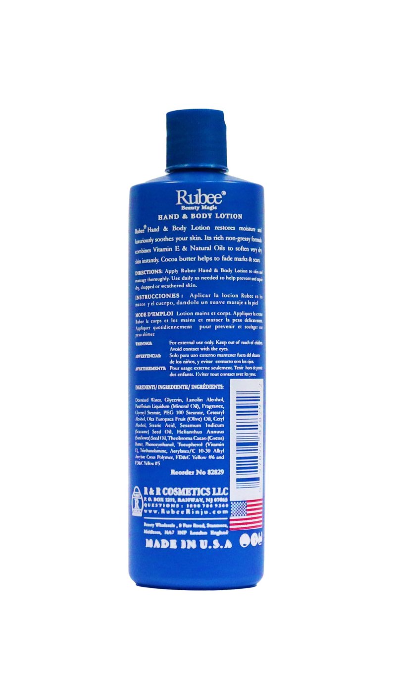Rubee Beauty Magic Hand & Body Lotion 16 Oz. (Case of 6)