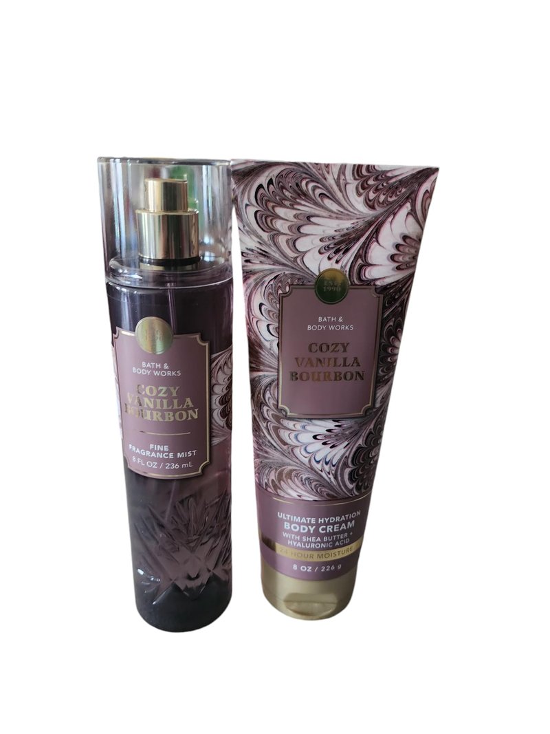 Bath & Body Works Bath and Body Works Fragrance Gift Sets (Vanilla Bourbon Mist and Cream)