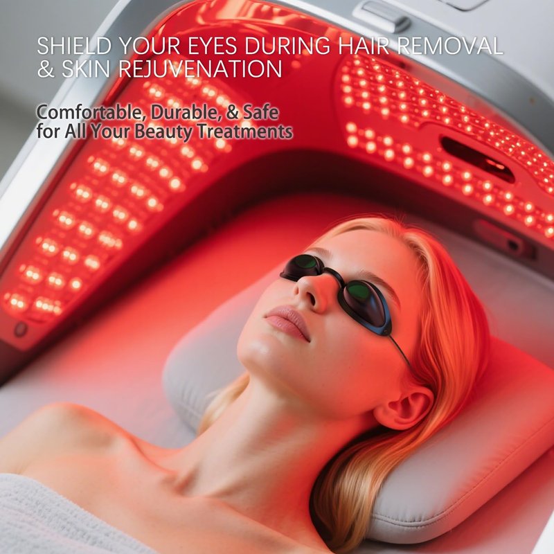 Karono Flexible UV Tanning Bed Eye Protection Goggles Eye Shields 200-2000nm