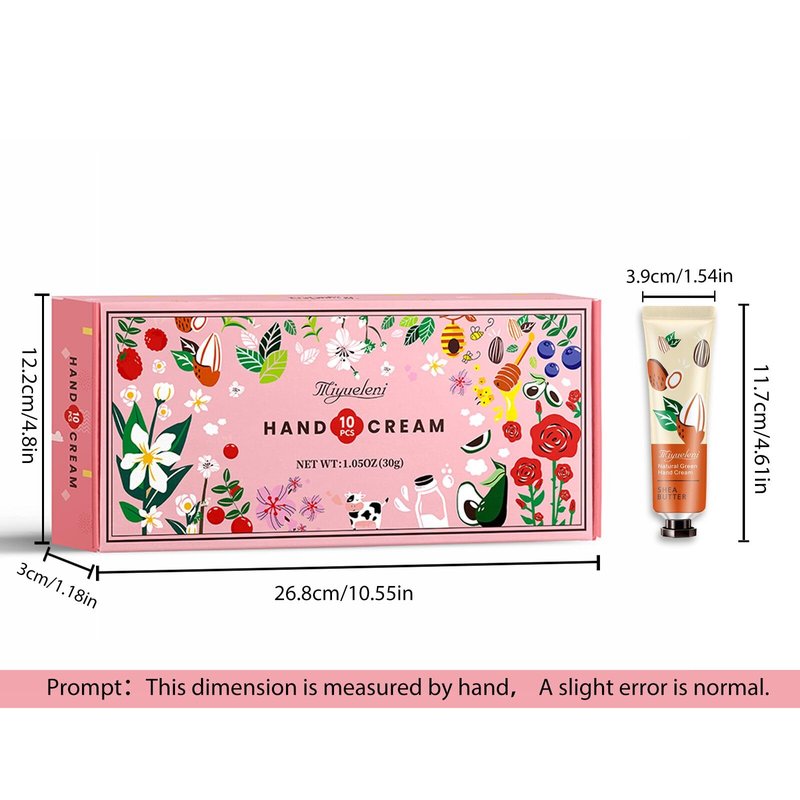 10 Pack Hand Cream Gift Set,Mothers Day Gifts,Moisturizing Hand Lotion Travel Size for Dry Hands,Birthday Gifts for Women&Teen Girls,Teacher Appreciation Gifts,Nurses Week Gifts, Mini Bulk Gifts