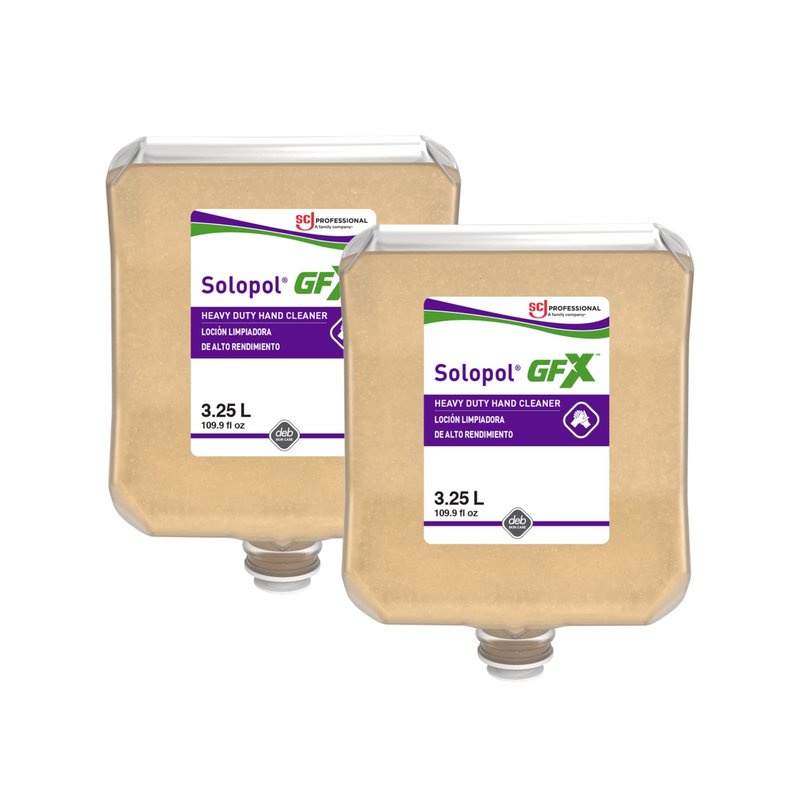 SC Johnson Professional Solopol GFX Heavy Duty Foam Hand Cleaner with Grit, 3.25 Liter Cartridge, for Professional Use Only