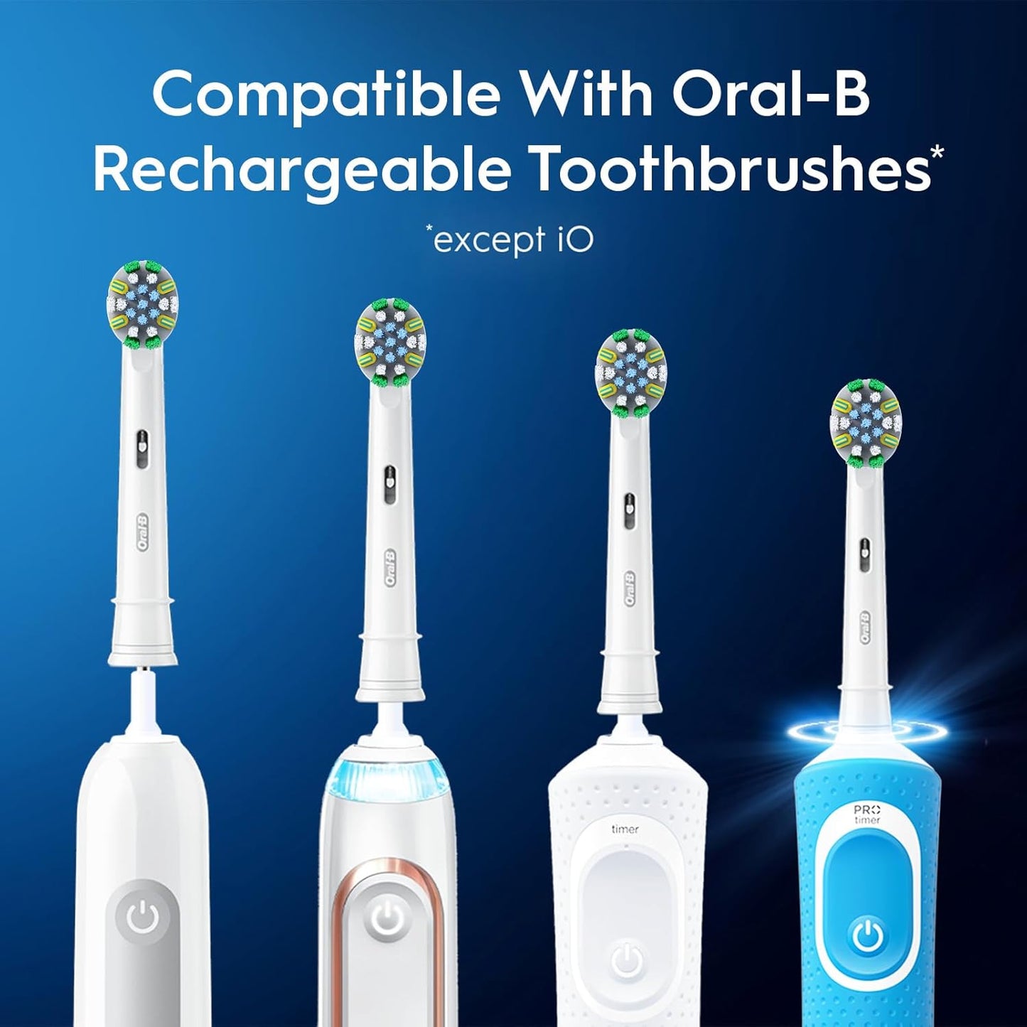 Oral-B Floss Action Replacement Electric Toothbrush Heads - 3ct
