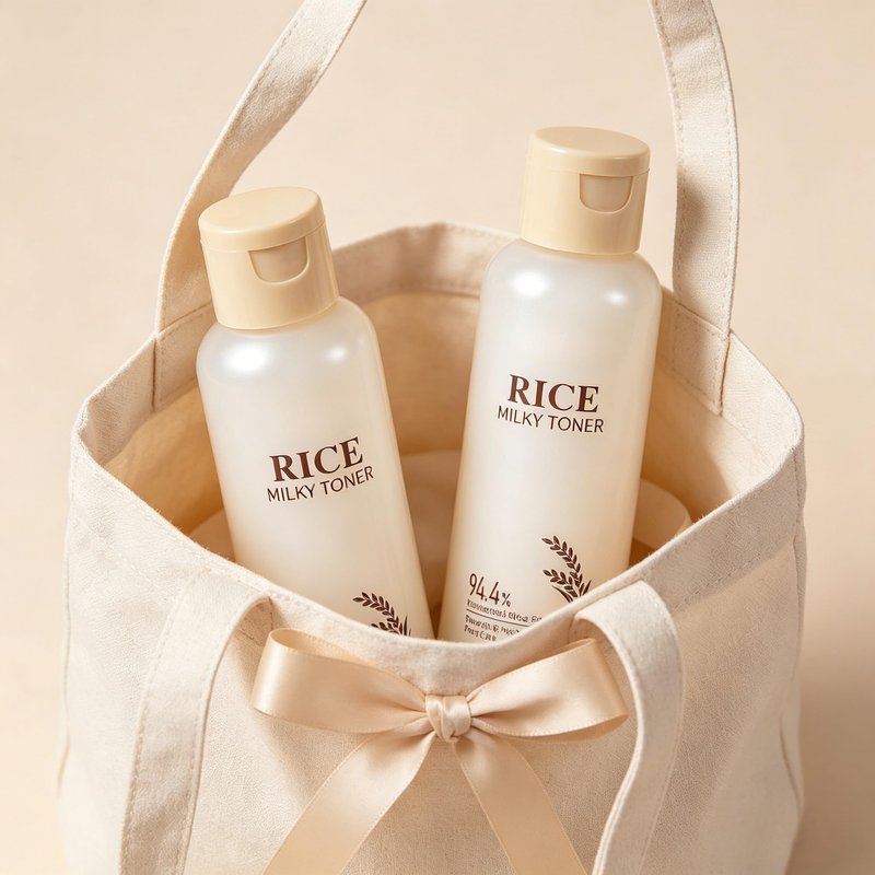 Rice Toner, Natural Rice Essence, Rice Water Deep Hydration, Non-Greasy, Moisturizing Facial Toner, Korean Skincare Toner Suitable for All Skin Types, Women & Men's Skincare 100ml (3.38fl.oz.)