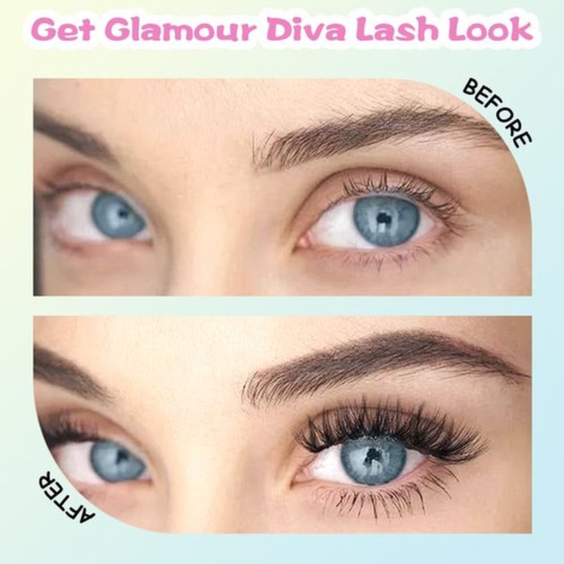 Bershnor Eyelashes Clusters Individual Dolly Lash Clusters Natural Wispy Fake Lashes