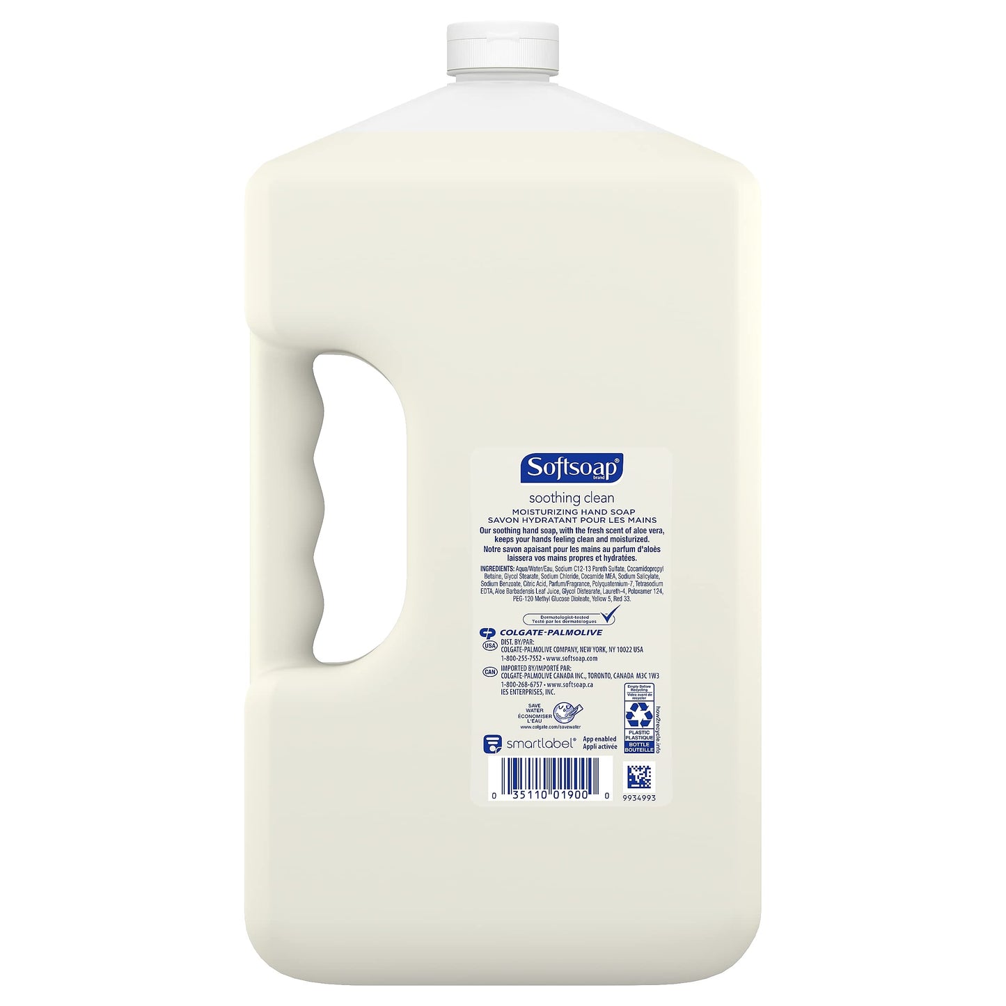 Softsoap Soothing Clean Liquid Hand Soap Refill, Aloe Vera Scent, 1 Gallon (201900) (792739)