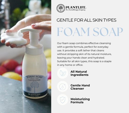 Plantlife Lemongrass Hand & Body Foam Soap - 16oz Refill