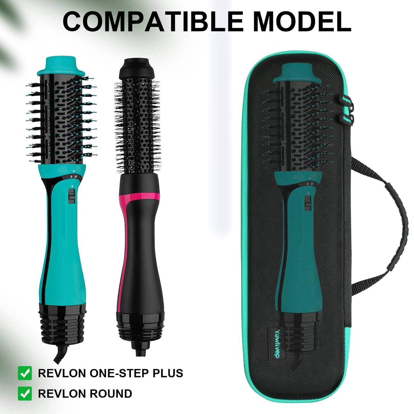 Case for Revlon One Step Volumizer Plus 2.0, Hard Travel Case for Revlon One Step Volumizer Plus Hair Dryer and Styler, Revlon Volumizer Hair Dryer Brush, One Step Hair Dryer and Volumizer(Case Only)