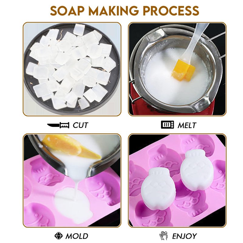 EDSRDRUS 4lb Scent Soap Base DIY Handmade with Aloe Vera & Coconut Oil, Moisturizing Melt and Pour Soap Base