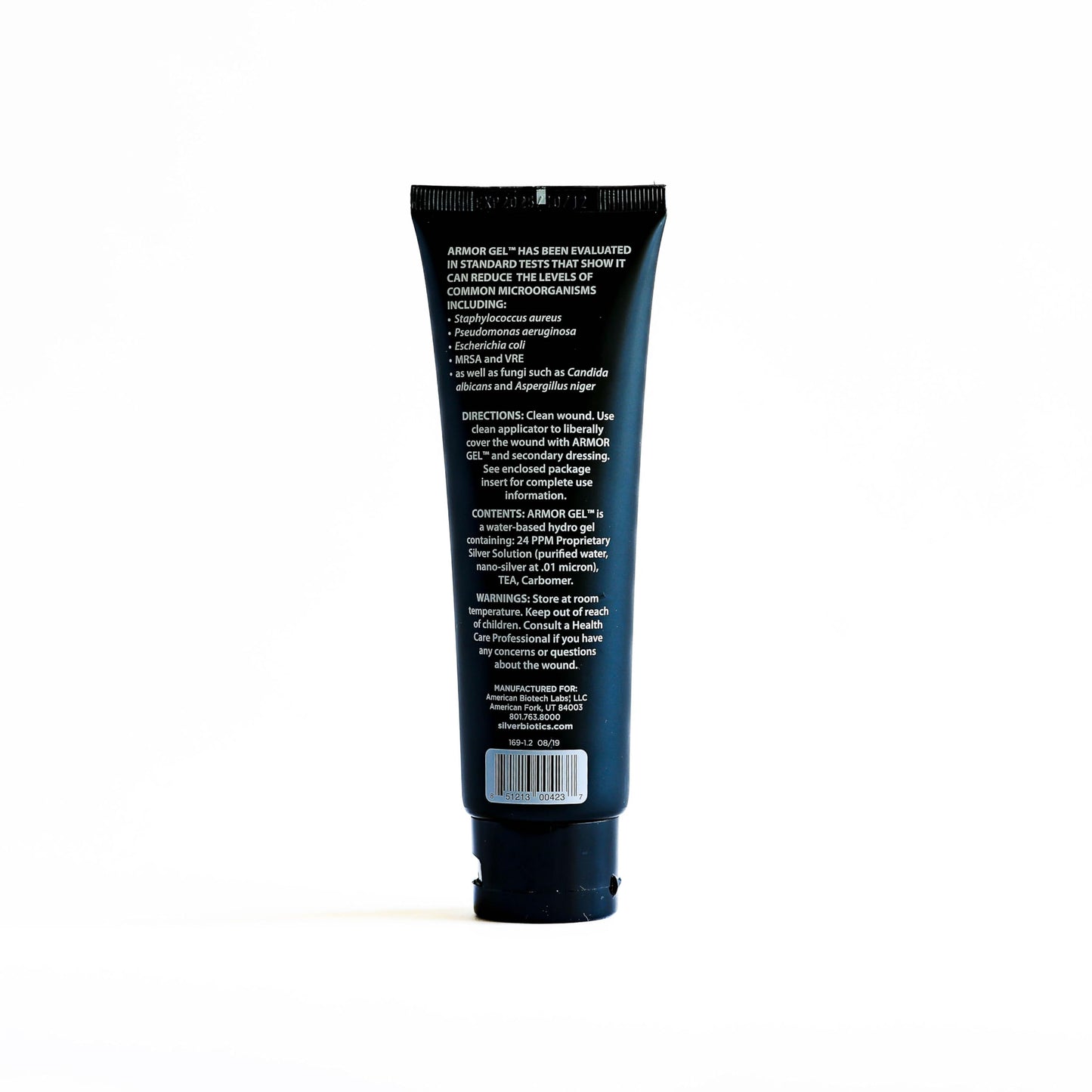 Silver Biotics Armor Gel Wound Dressing Gel | First Aid + Burn Relief 24 PPM Silver Gel | 4 oz
