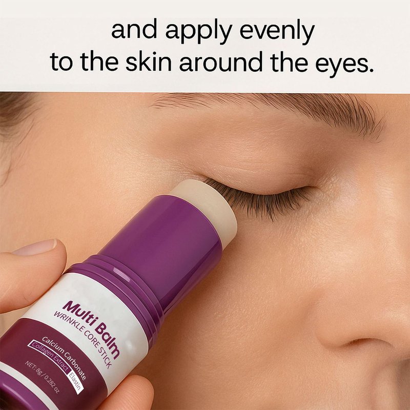 Baorder 2 Pcs Hydrating Multi Balm Stick,Collagen Moisturizing Stick,Moisturizing Cream with Vitamin E,Suitable for Eyes, Face, Neck, All Skin Types