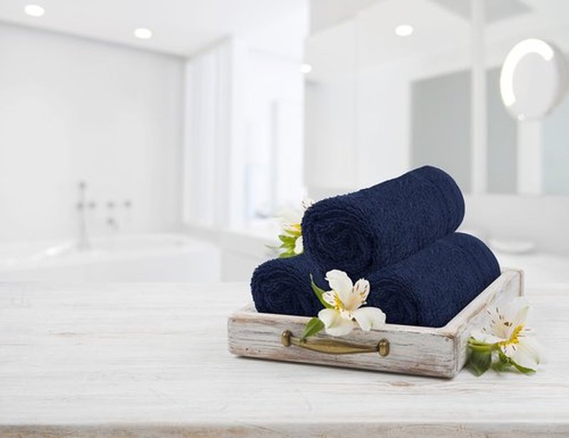 Tens Towels 60 Pack Cotton Washcloths, 12 x 12 in, Ultra Soft, Gentle, Absorbent and Durable Face Towels, Luxurious Hotel Quality, Ultimate Comfort, Perfect for Home, Gym, Spa (Navy)