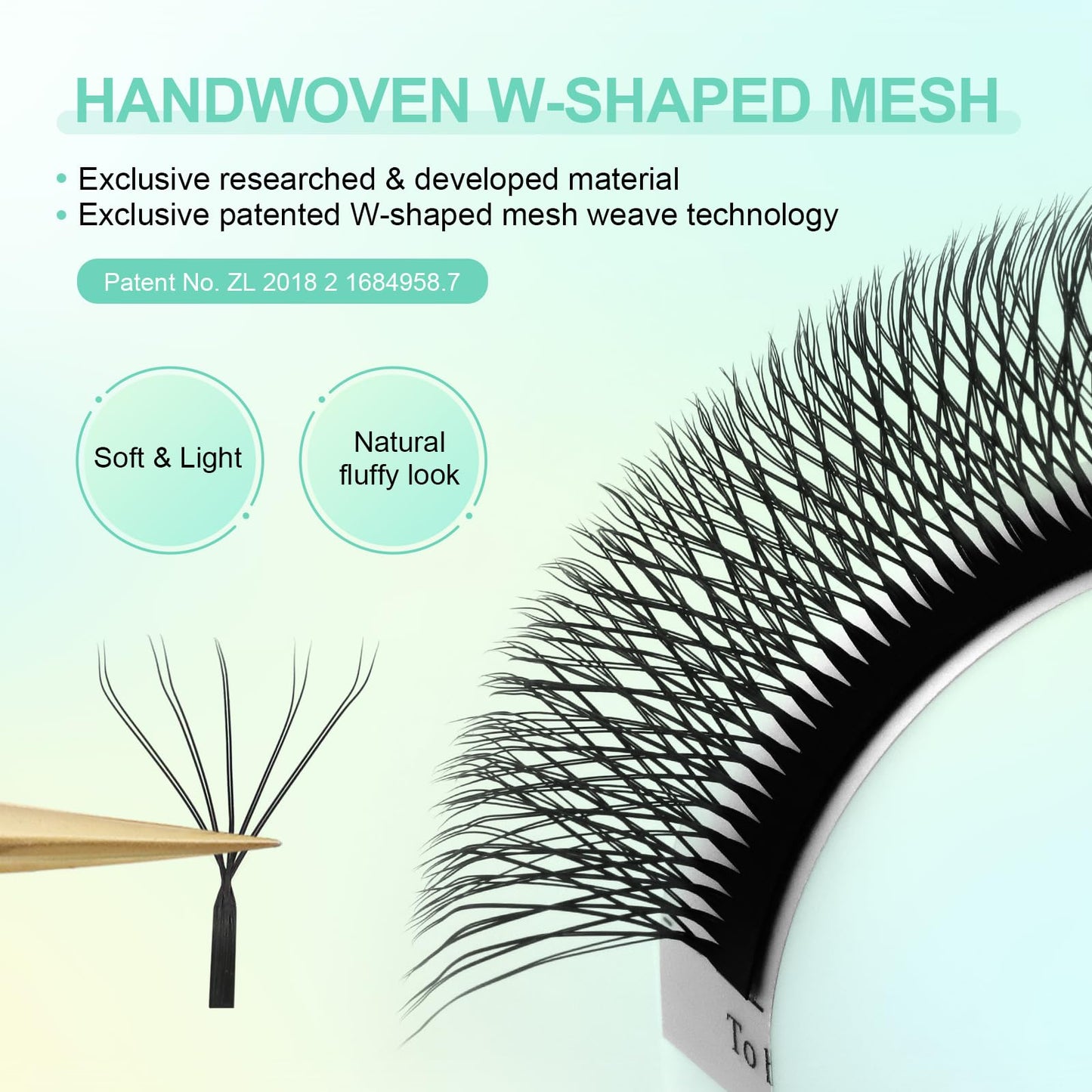 NAGARAKU Double Tips 5D W Eyelash Extensions Supplies Thick W Lash Extensions Premade Fans Russian Volume Faux Mink Matte 12 rows Cluster pre Fanned Eye yy Lashes 0.07mm D (8-15mm) Mix