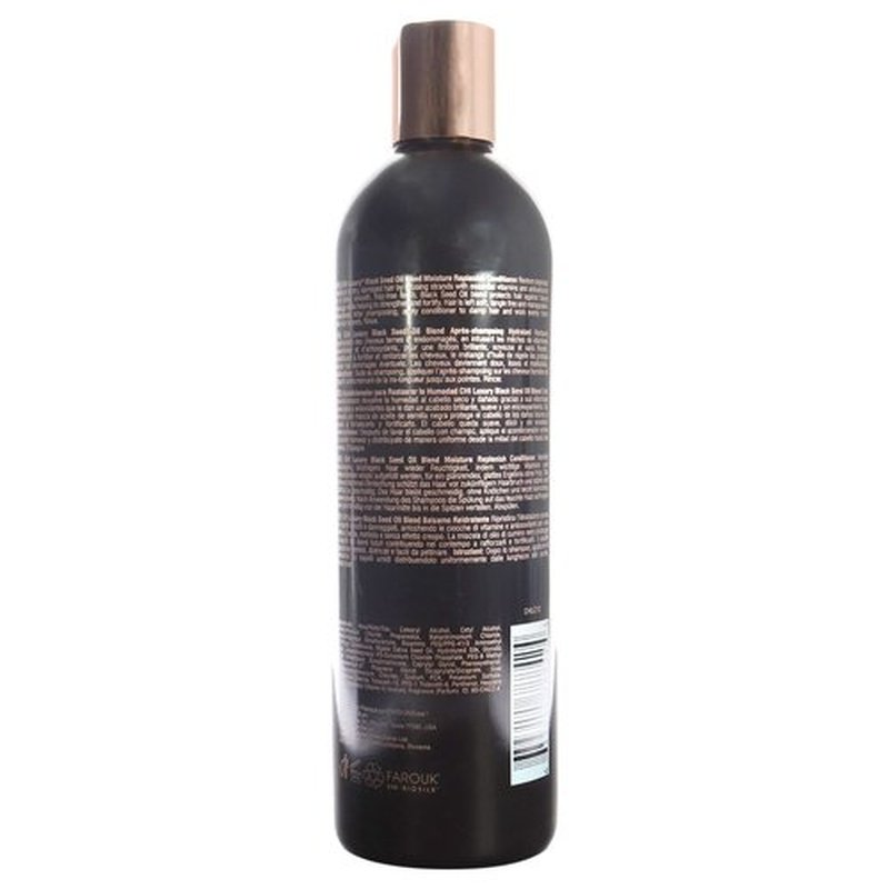 CHI Luxury Black Seed Oil Moisture Replenish Conditioner, Strengthens for Soft Hair, Replenishes Moisture, Sulfate, Paraben & Gluten-Free, 12 Oz