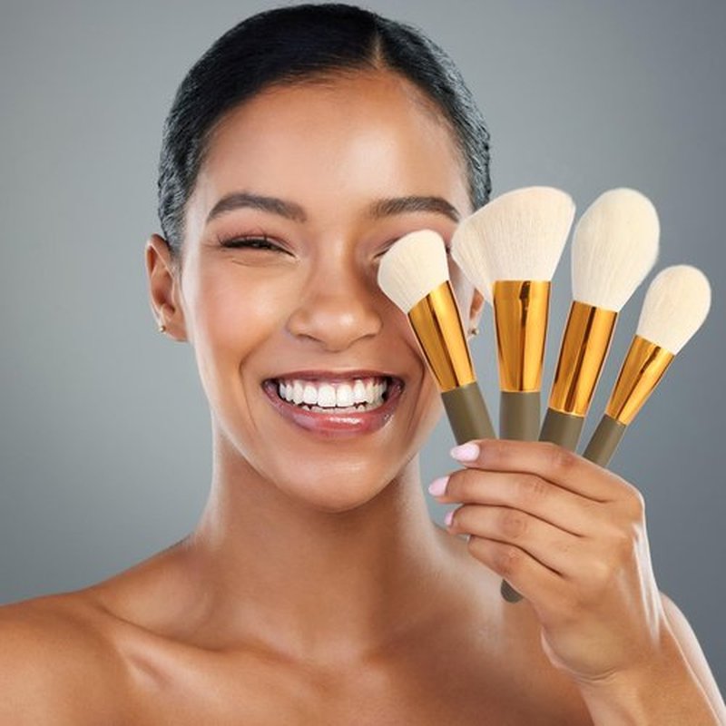 Makeup Brushes 10pc, Makeup Brush Set Foundation Bronzer Contour Eyeshadow Blush Concealer Make Up Brushes